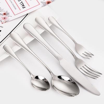 China Sus Viable 410 Reusable Luxury 24Pcs 72 24 PC Piece Wedding Stainless Steel Royal Cutlery Sets for sale