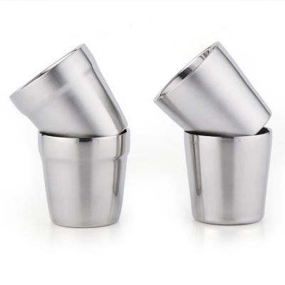 China 300ml Double Wall Sustainable Coffee Water Heat Resistant Stainless Steel Tumbler Mug for sale