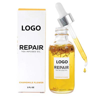 China OEM Yellow Chamomile Liquid Natural Flower Repairing Jojoba Face Oil for sale