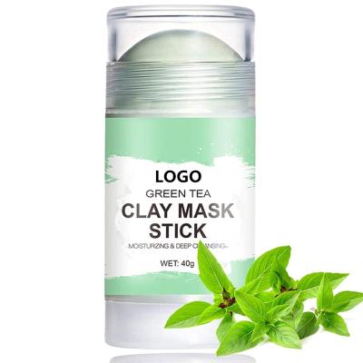 China Moisturizer Private Label Green Tea Deep Clean Pore Clay Stick Mask for sale