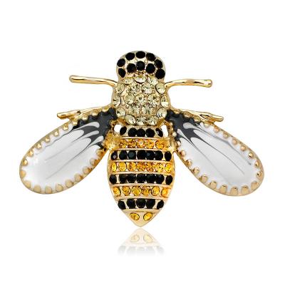 China Cute Brooch All-match Diamond Small Bee Brooch Personality Jewelry Brooch Fashion Pin Brooch Cute Men Women Brooch for sale