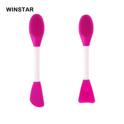 China For commercial & Home Use Massage Silicone Mask Detergent Deep Facial Deep Face Diy Brush Multifunctional Double Headed Cleaning Brush for sale