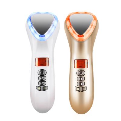 China Hot Cold Pore Remover Facial Massage Beauty Instrument Makeup Import Equip Color Light Skin Rejuvenation Multifunctional Sonic Massager Instrument for sale