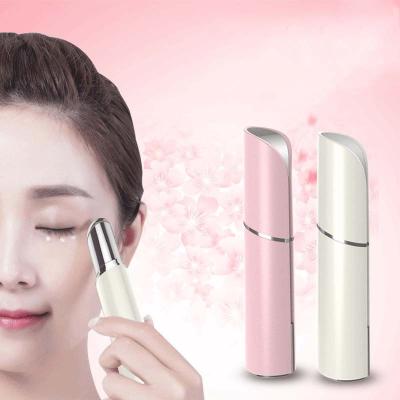 China Fine Lines Pore Remover Eye Beauty Instrument Eye Massager Vibration Heating Lipstick Type Fine Lines New Eye Care Massage for sale