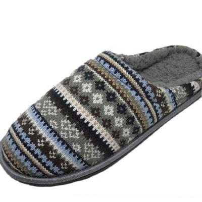 China Cashmere Flat Men Leisure Slippers Breathable Hot Selling Indoor Slippers for sale