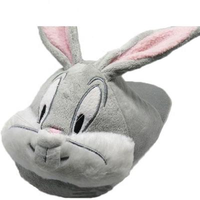 China Lightweight Funny Design Cute Rabbit Shaped Slippers Unique Comfortable Plush Eva Women's Slippers for sale