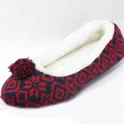 China Premium Comfort Mixed Color Flat Knit Ballerina Slipper For Indoor for sale