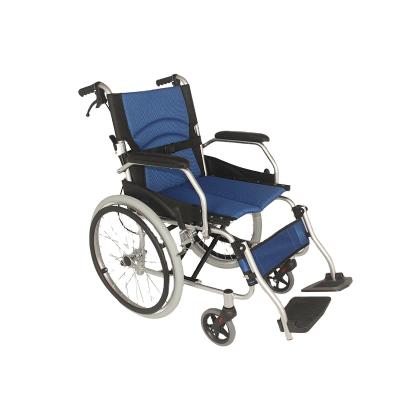 China Lightweight Healthcare Aluminum Handicapped Elder Foldable Manual Wheelchair for sale