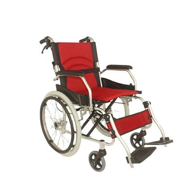 China Health Care Aluminum Alloy Folding Light Weight And Economical Manual Wheelchair For Disabled People for sale