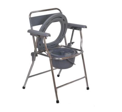 China Rehabilitation Therapy Supplies Plastic Folding Lightweight Hospital Commode Chair for sale