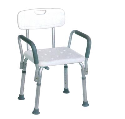 China Rehabilitation Therapy Supplies Manufacturer Aluminum Disabled Shower Chair With Armrest for sale