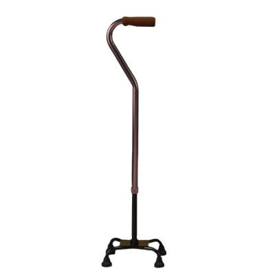 China Rehab Therapy Supplies Small Bronze Quad Cane / Walking Stick FY947 for sale