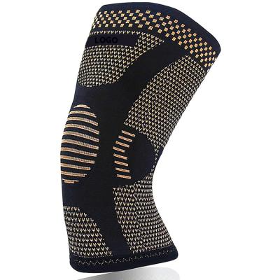 China Compression Support Knee Brace Basketball Knee Durable Professional Weaving Retraining Protector for sale