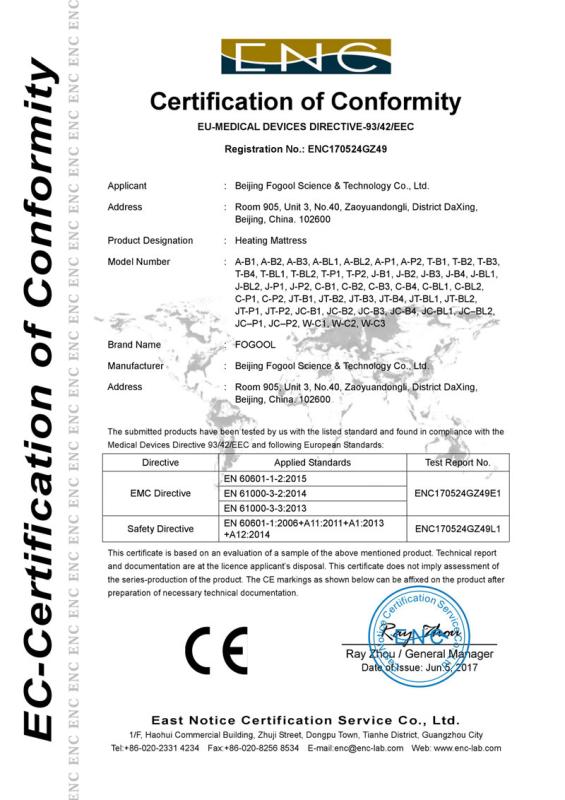 CE - Beijing Fogool Science & Technology Co., Ltd.