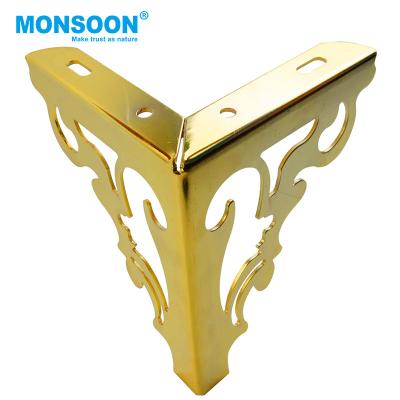 China Contemporary Modern Tapered Cabinet Sofa Legs Hardware Office Living Room Kitchen Furniture Leg Gold Steel Metal for sale