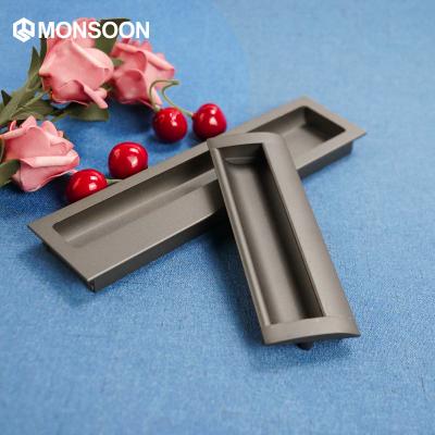 China Cabinet MONSON Furniture Fixture Kitchen Door Handle Recessed Cabinet Handle Concealed Handle for sale