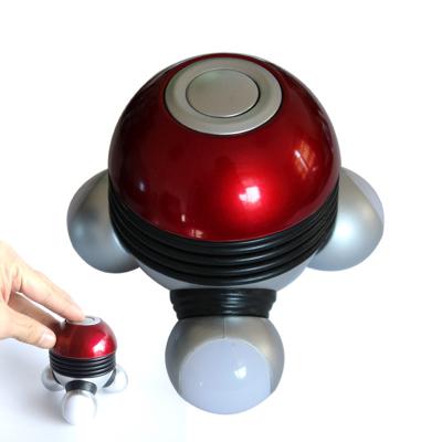 China Mini Body Handheld Vibrating Body Massager with LED Light Battery Operated for sale