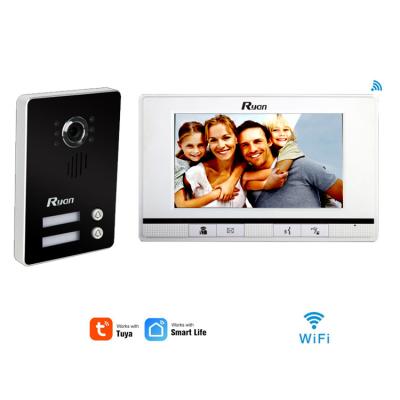 China Aluminum alloy frame+acrylic hot bell wifi door intercom tuya wifi mirror sale video door phones for sale