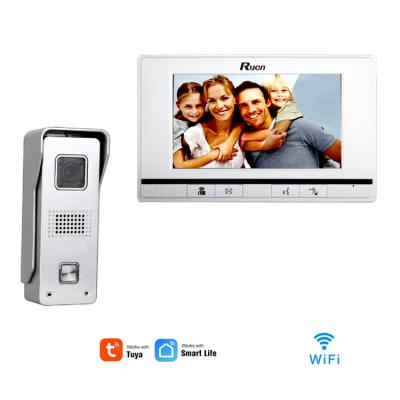 China Waterproof / Waterproof Wifi Tuya TFT Display HD Video Door Phone With 8G TF Memory Card for sale