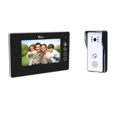 China Aluminum alloy fram + acrylic top smart cable video doorbell cameras videoporteiro with motion call intercom for sale