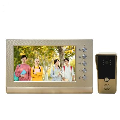 China Aluminum Alloy+ABS Smart 4 Intercom Door Phone Doorbell Audio Video Cable Camera for sale