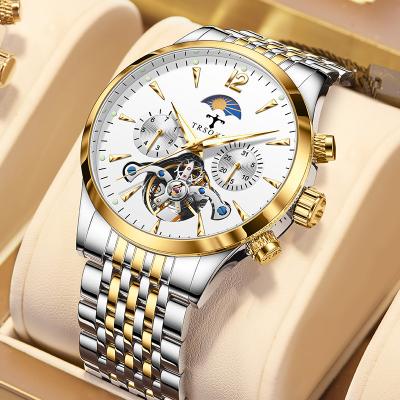 China China Factory Directly Cheap Chronograph Mechanical Watch Watches Automatic Mens Stainless Steel Luxury Mechanical Watch for sale