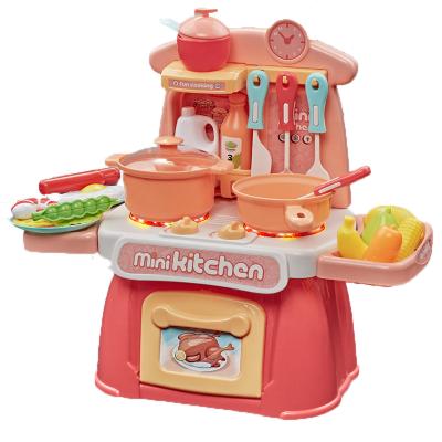 China Pretend Play Toy Set Toy Kitchen Sets Pretend Happy Play Kids Kitchen Set Throw Toys Cooking Sets For Kid Throw for sale