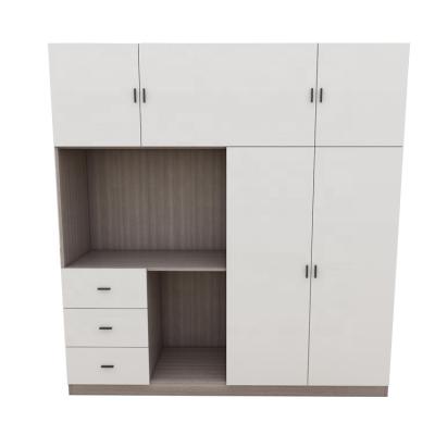 China Best Selling Convertible Wardrobe Multifunctional Cabinet System Wooden Wardrobe for sale