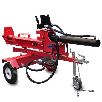 China Hotels High Quality Horizontal And Vertical gasoline/petrol mobile wood chipper log splitter for sale