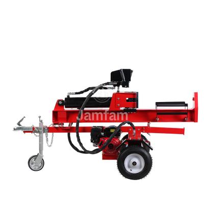 China Jamfam 22ton Processor Firewood Log Splitter Trusses Tree Wood Cutter For Sale Gasoline Hydraulic Pump Supplied Log Splitter for sale