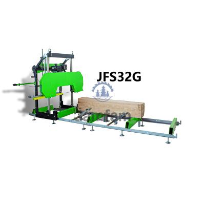 China Jamfam Horizontal Portable Band Sawmill With Trailer For Sale Forest King Horizontal Portable Band Sawmill Cheap Portable Sawmill for sale