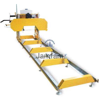 China JFS32G Horizontal Hydraulic Portable Woodworking Production Line Gasoline Sawmill In Band Saw Machine for sale