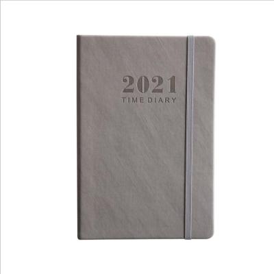 China Custom High Quality PU Leather Embossed Paper 2021 Logo Color Notebook Eco - Friendly for sale