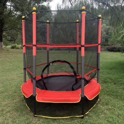 China Factory Garden Net Promotional Steel Tube Protector Foldable Outdoor Kids Trampoline Being Used for sale