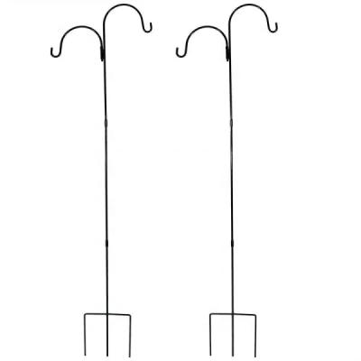 China Outdoor Decorative Shepherd Easily Collected Heavy Duty Garden Metal Hooks For Hanging Plants From Wire Baskets for sale