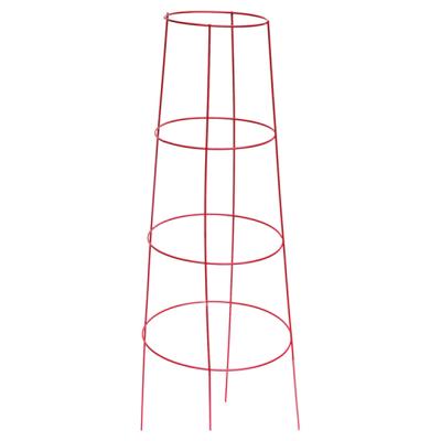 China Garden Accessories Factory Price Galvanized Wire Frame Cone Inverted Tomato Support Cage Garden Accessories Not Support For Protecting Plants for sale