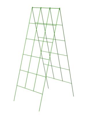 China Green Coated Folding Plant Support Metal Wire Cucumber Trellis with Plant Clips for sale