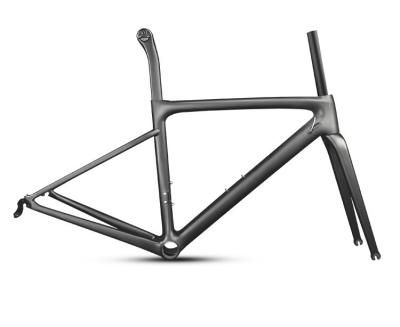 China High Strengh China T1000 Carbon Fiber Cyclocross Track Road Bike Disc Aerial Bicycle Frame for sale