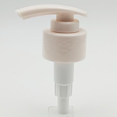 China OEM 2.0ML/T Lotion Dispenser Pump Head Ribbed Closure for sale