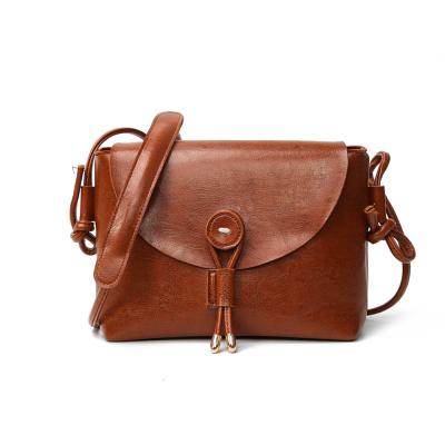 China 2021 Ladies Fashion Cross - Body Clips Popular Women Fashion Purses For FemaleWomen Fashion Casual Oil Wax Genuine Leather for sale