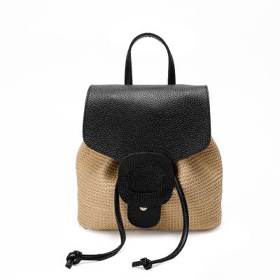 China Fashion Bohemian Custom Design Factory Summer Straw Bag Backpack Bohemian Women For Vacation for sale