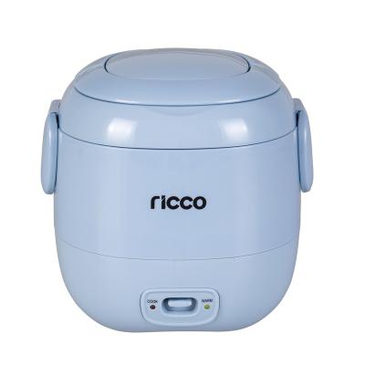 China 0.3Liter 1.5cup mini car plastic body size rice cooker in blue color for sale