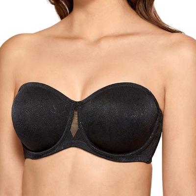 China Sexy Viable See Invisible Strapless Bra Underwire Evening Backless Strapless Bra for sale