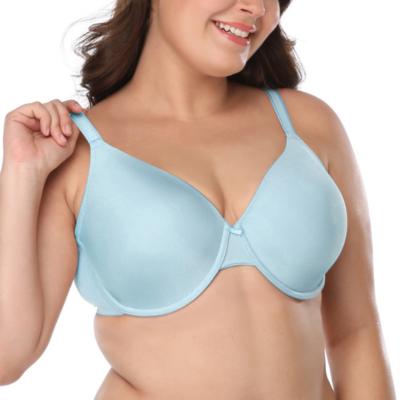 China Underwire Viable Breathable Smooth Bra Plus Size Breast Back Close Full Coverage Daily Bra for sale