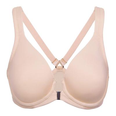 China Front Closure Unlined Underwire Support Viable Bra Breast Power MInimizer Big Back Plus Size Bras for sale