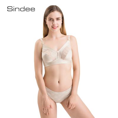 China OEM Women's Large Cup Sustainable Wireless Custom Unlined Full Coverage Soft Bra for sale