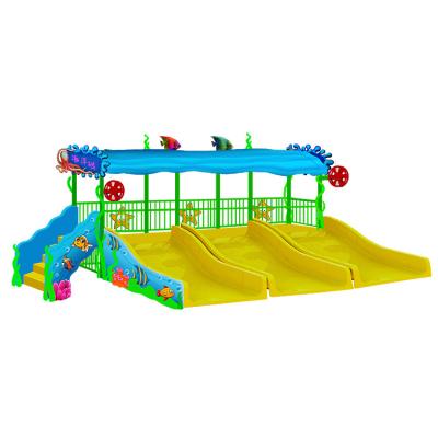 China Wide Metal COWBOY Exciting Water Game Commerical Family Slide For Kids Water Slide for sale