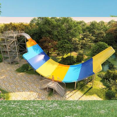 China Metal COWBOY Outdoor Water Slides Vertical Landing Pad Cold Water Park Fiberglass Equipment for sale