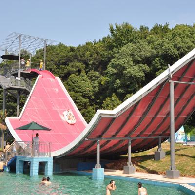 China Large Metal COWBOY Private Pool Slide Cold Water Park Fiberglass Amusement Equipment for sale