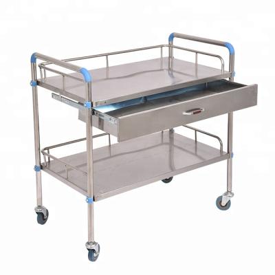 China Contemporary High Quality Medical Furniture Stainless Steel Instrument Hospital Trolley for sale